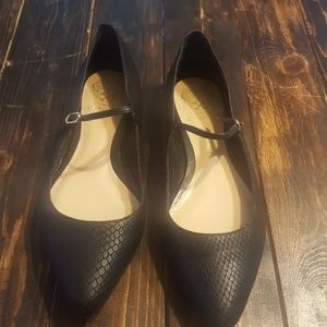 Vince Camuto Black Mary Jane Flats